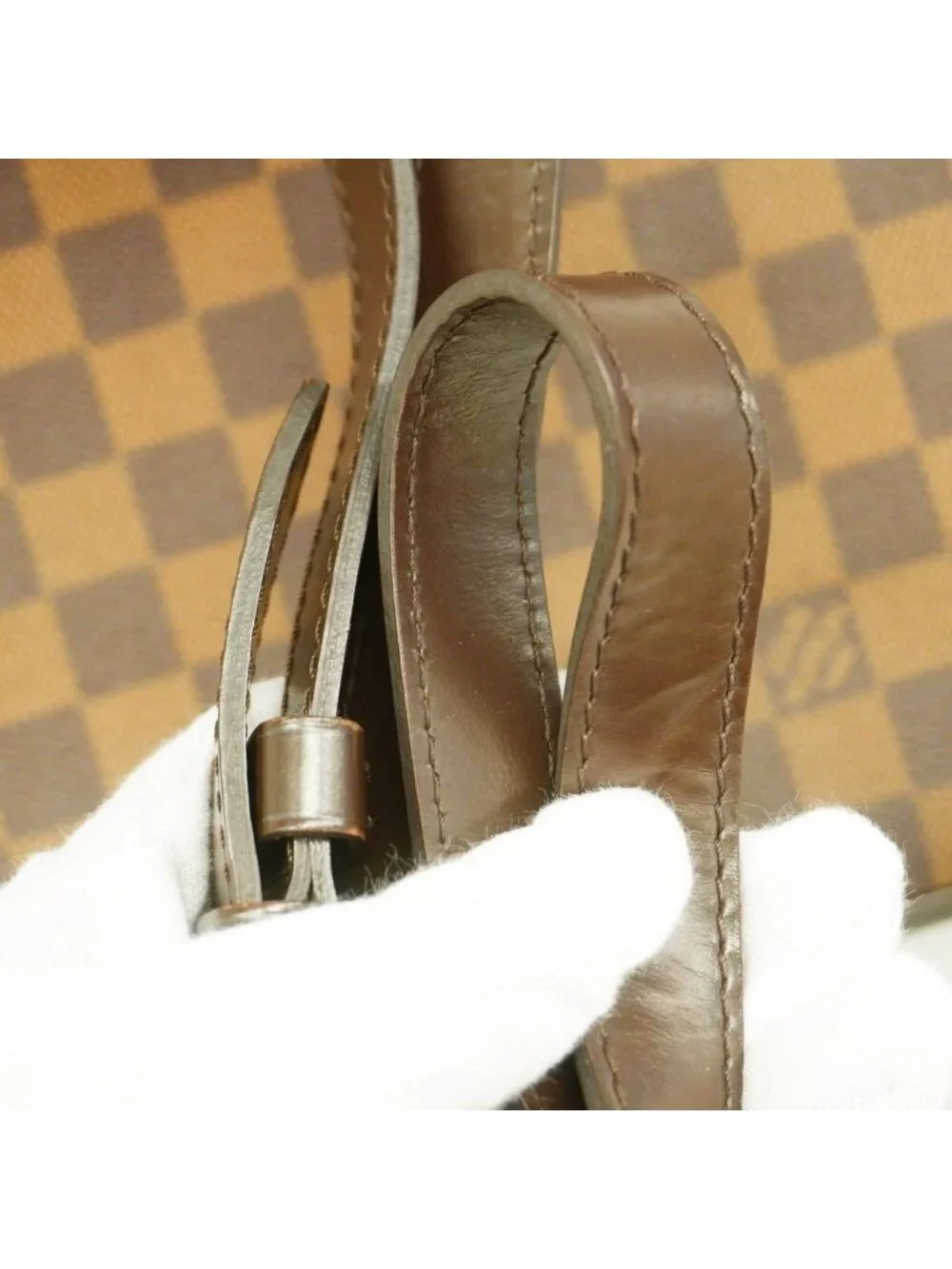 Louis Vuitton Handbag Damier Bergamo MM Ebene 2-Way